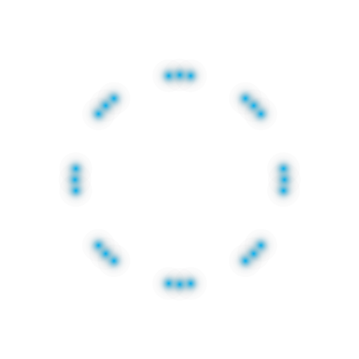 dots glowing circle